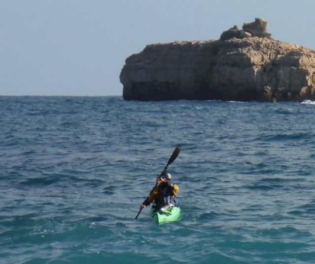 Canoas en el mar
